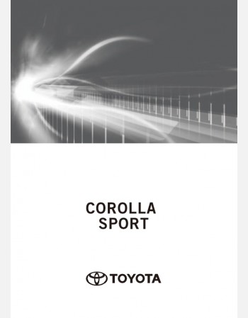 toyota corolla sport 2018-2019 owners manual
